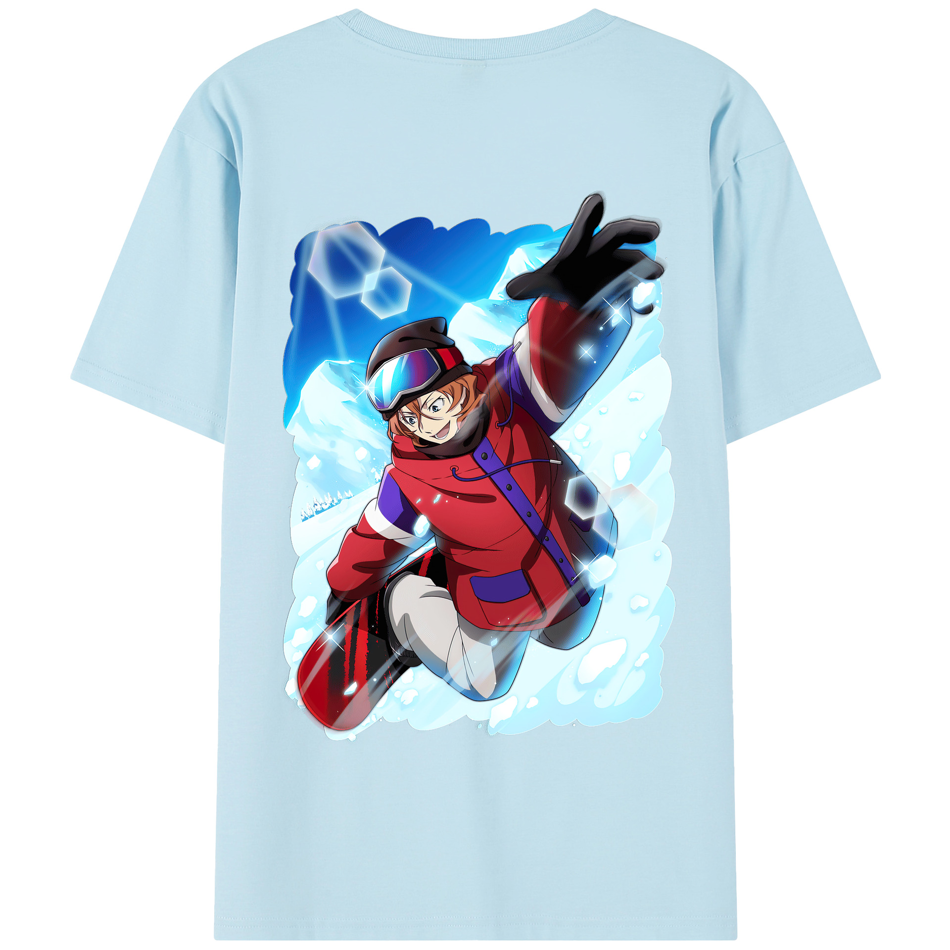 （画像用） 文豪ストレイドッグス Bungo Stray Dogs 綿100％半袖Tシャツ（背面プリント）